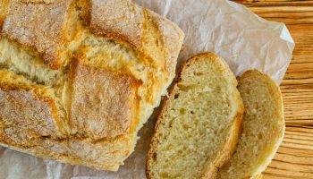 Loaf of fresh sliced bread